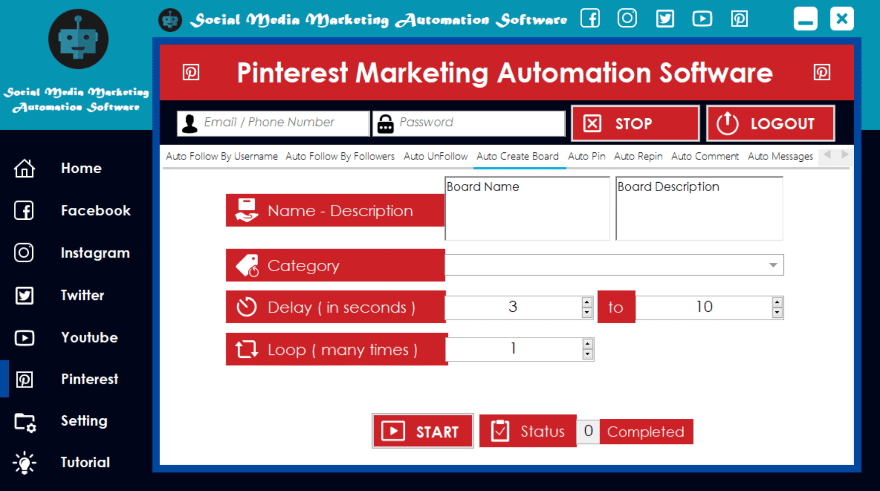 Auto Create Board